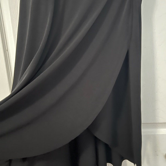 NWOT EXPRESS FAUX WRAP DRESS - BLACK - Picture 3 of 6